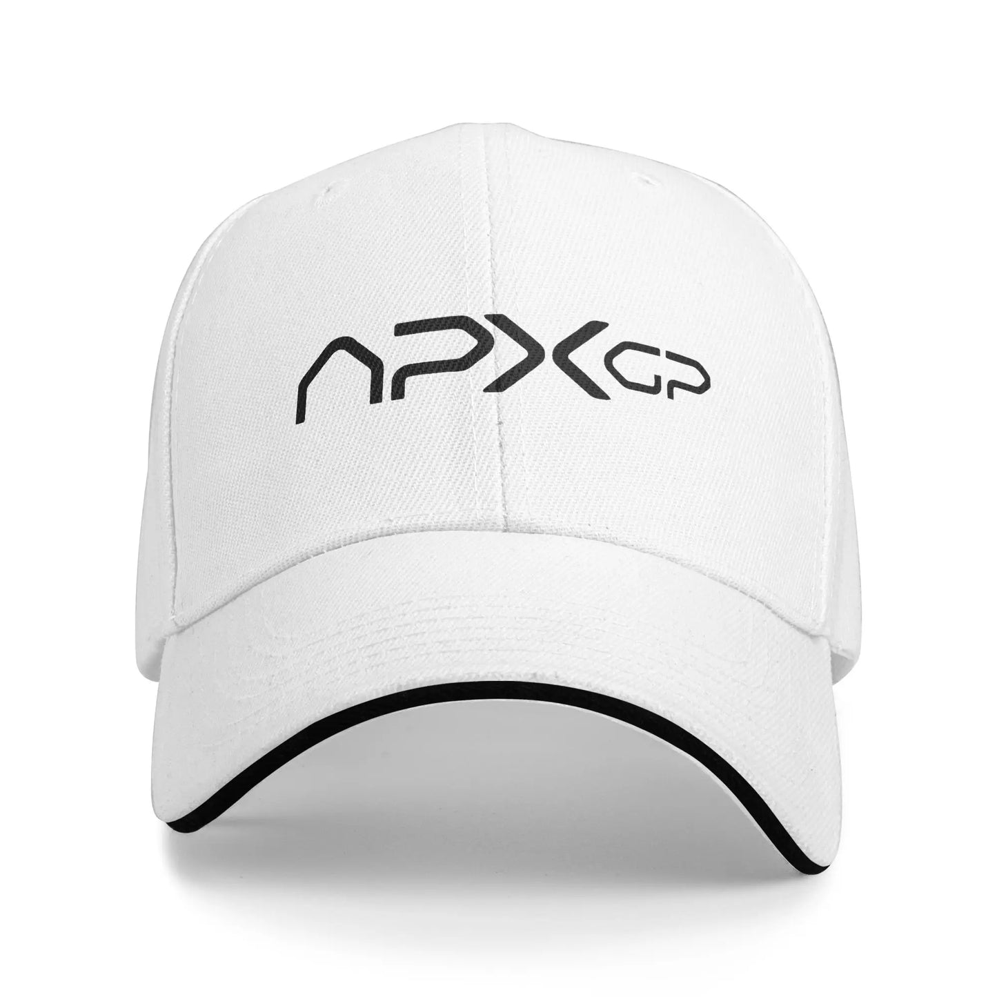 Unisex APX GP Apex Movie Team Logo Sandwich Caps  , Fashion Baseball Caps Polyester  Sun Hats Breathable Trucker Cap Summer
