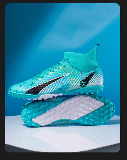 Chaussures de football coordonnantes pour hommes et femmes, chaussures de football professionnelles pour enfants, chaussures de football athlétiques en plein air, TF, FG