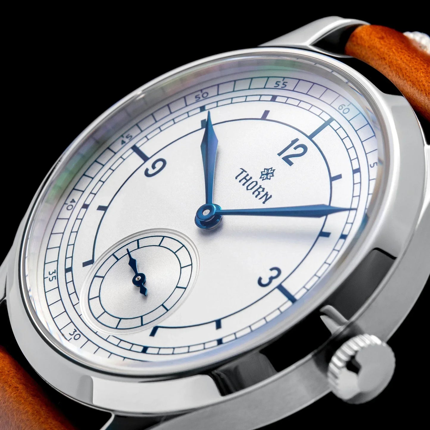 THORN T001 Quartz Watch 316L Stainless Steel Sapphire Crystal Waterproof Grilled Blue Hands Fashion Business Men WomenWatch