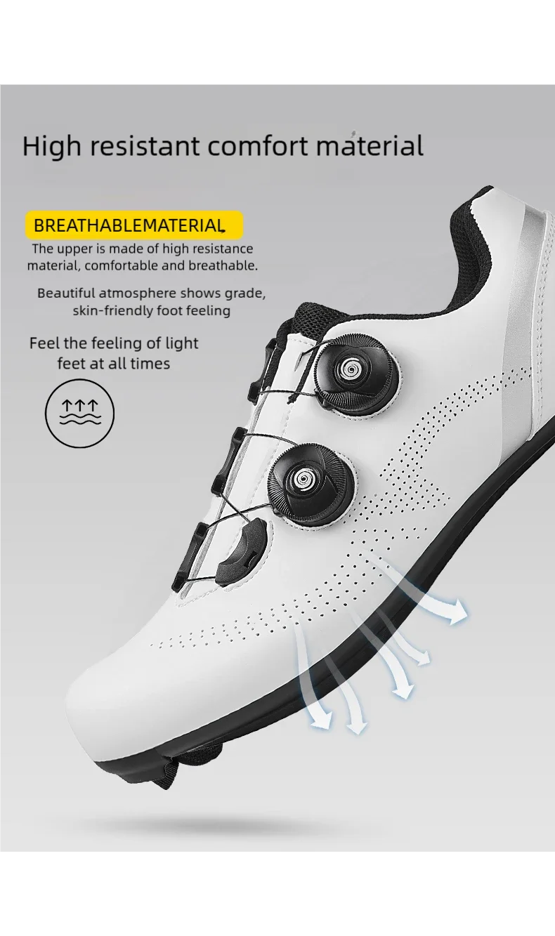 Cycling Sports Shoes, MTB Men's Mountain Bike Shoes, Racing Shoes, Off-Road Mountain Bike Pedal Cycling Shoes, Mountain Competition