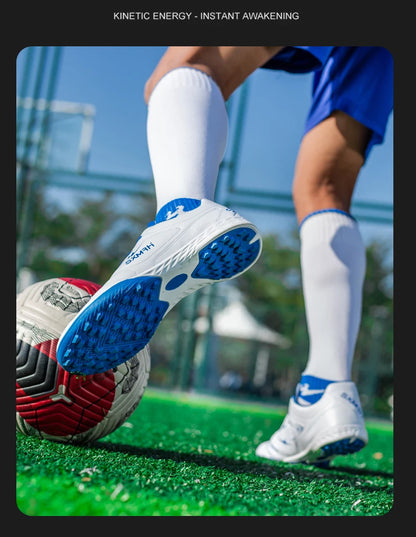 Double Star Men's Genuine TF Turf Soccer Shoes, for Primary School Students, Teenagers, Adults & Kids, Professional Training and Match