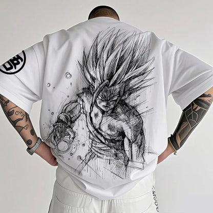 Dragon Ball Z T-Shirt – Reine Baumwolle, atmungsaktiv & elastisch | Bequem & stilvoll | Ideal für Anime-Fans