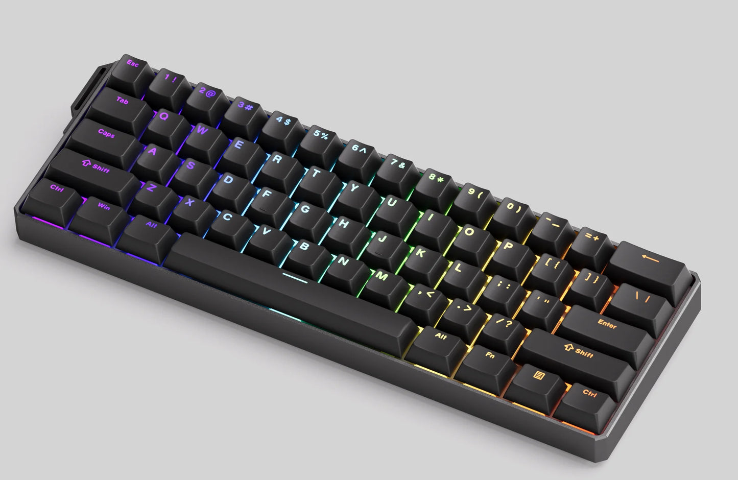Teclado mecânico Akko MonsGeek FUN60 com interruptores magnéticos 60% Gaming Keyboards Rapid Trigger 0.01mm 8K ARGB HE/TMR personalizado