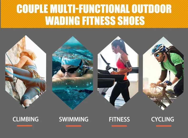 EOCENE Barfuß-Outdoor-Sportschuhe für Herren und Damen, schnell trocknende Aqua-Schuhe für Strand, Schwimmen, Fitness, Waten, Wandern und Radfahren