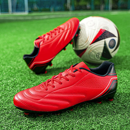 Chaussures de football pour hommes, crampons de football à tige haute pour terrain dur FG AG TF, entraînement professionnel, baskets légères pour l'extérieur, pointures 39-45