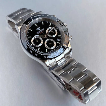 Luxuriöse VK63 Herrenuhr mit Quarzwerk, Business-Chronograph, 39mm, Stahl/Roségold, Datum, leuchtendes Zifferblatt, voll funktionsfähiger Chronograph