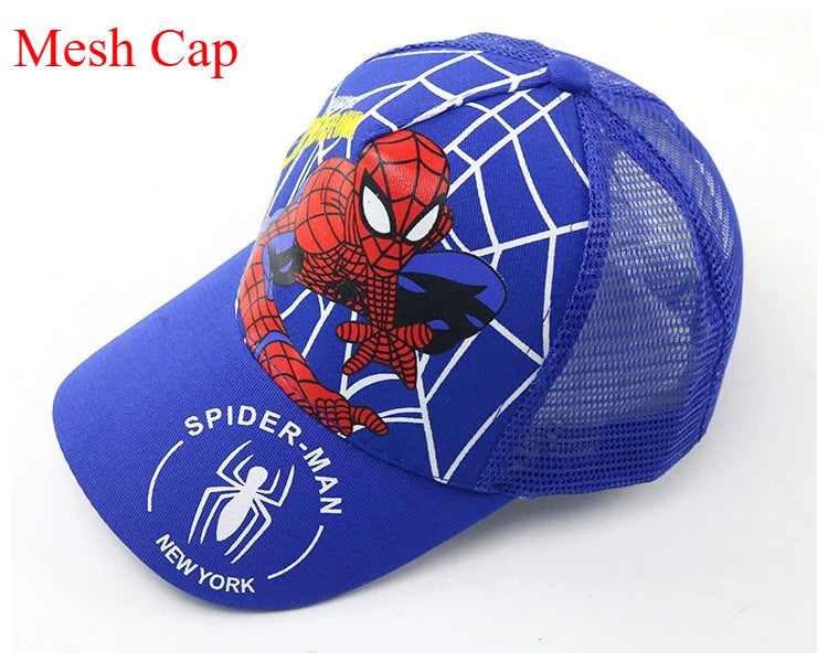 Marvel Anime figurka Spider-Man kreslená baseballová čepice bavlna polyester čepice s kšiltem pro chlapce a dívky čepice a doplňky k hlavě dětský dárek k narozeninám