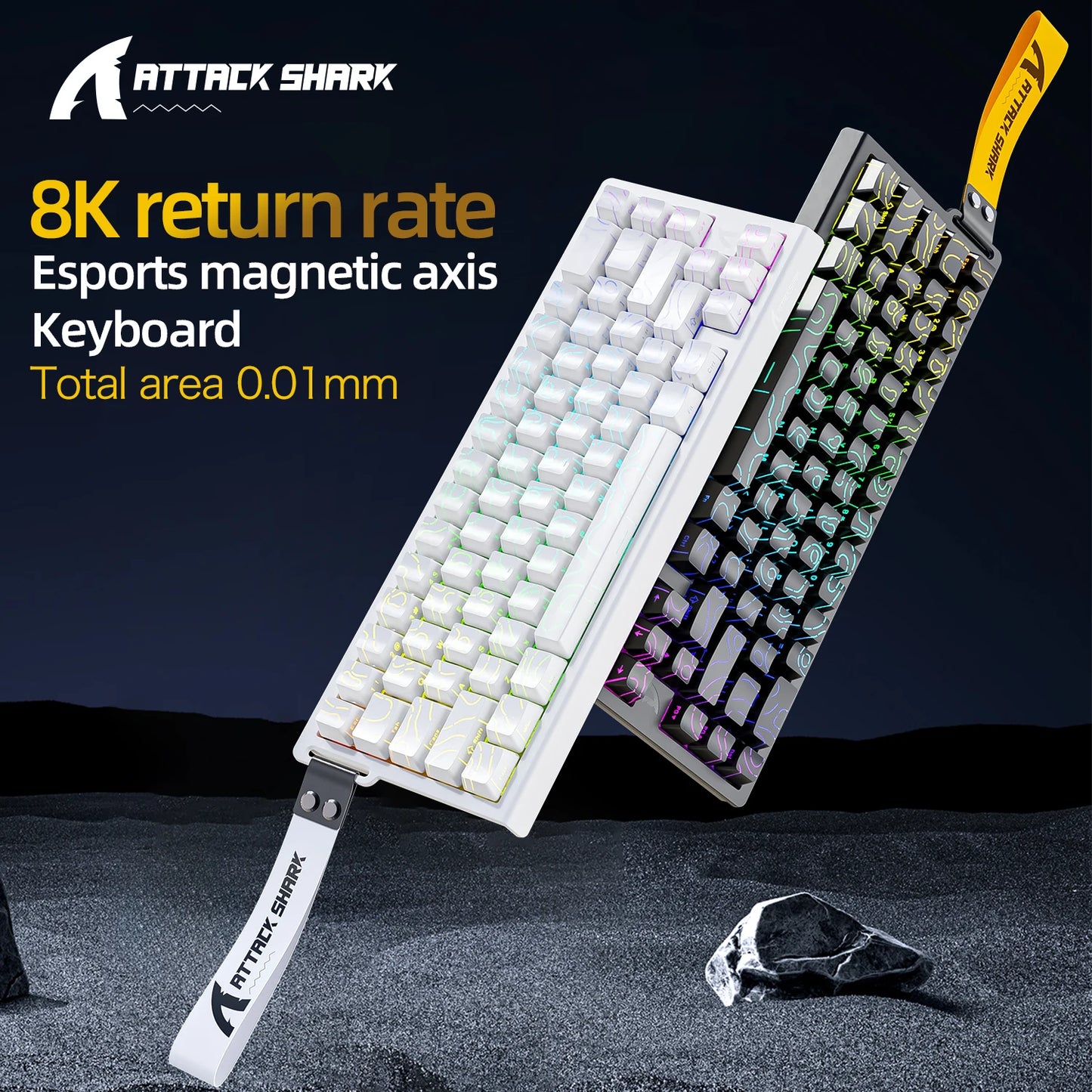Magnetic Gaming Keyboard ATTACK SHARK X68HE X68PRO HE and FREEWOLF F68 Wired F68Pro Wireless for Pro Gaming 0.01mm Rapid Trigger