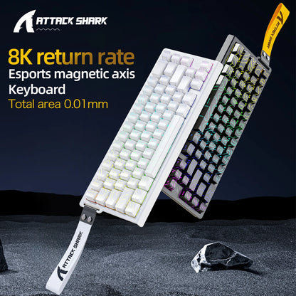 Magnetic Gaming Keyboard ATTACK SHARK X68HE X68PRO HE and FREEWOLF F68 Wired F68Pro Wireless for Pro Gaming 0.01mm Rapid Trigger