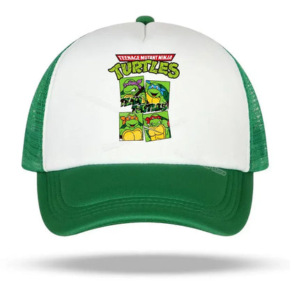 Teenage Mutant Ninja Turtles baseballkasket med broderet tegneserie- og anime-print, Duck Tongue-kasket, Nethats, solskærm, hovedbeklædning, gaver