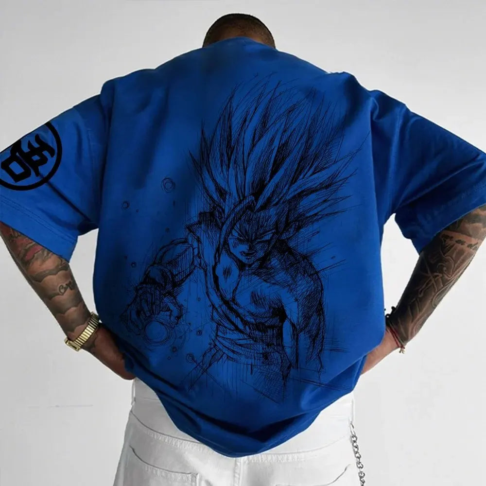 Dragon Ball Z T-Shirt – Reine Baumwolle, atmungsaktiv & elastisch | Bequem & stilvoll | Ideal für Anime-Fans