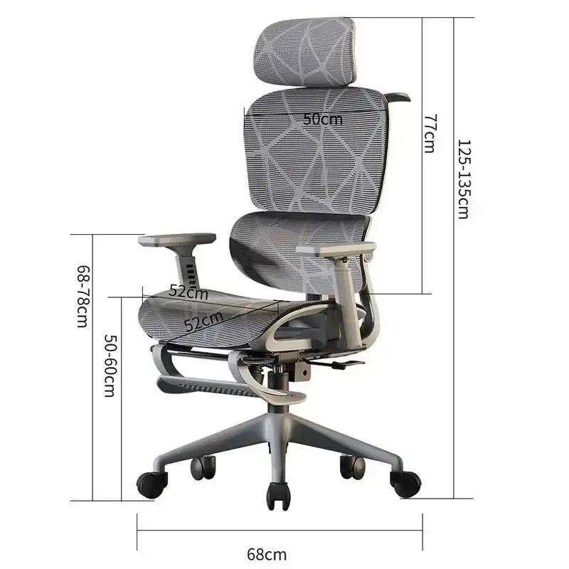 Support, Electronic Gaming Seat Computer Chair Back Adjustable Ergonomic Free Delivery Sedia Office Chair Wheelchair Furniture