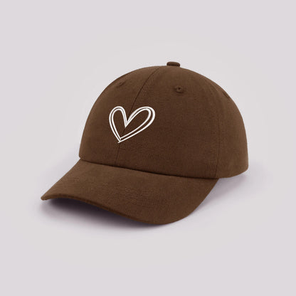 Cartoon heart-shaped Baby Baseball Cap Cute Solid Color Toddler Sun Hat with Ears Summer Adjustable Kids Boy Girl Peaked Cap ﻿