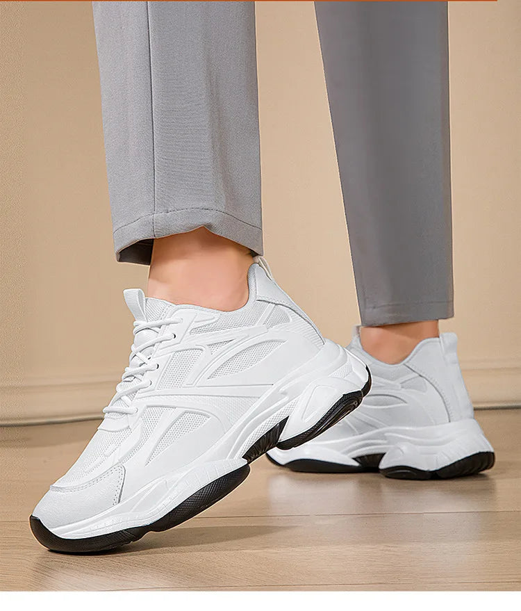 Nouvelles chaussures rehaussantes pour hommes, augmentation invisible de la taille de 10 cm, respirantes, augmentation de la taille de 8 cm, chaussures de sport en maille
