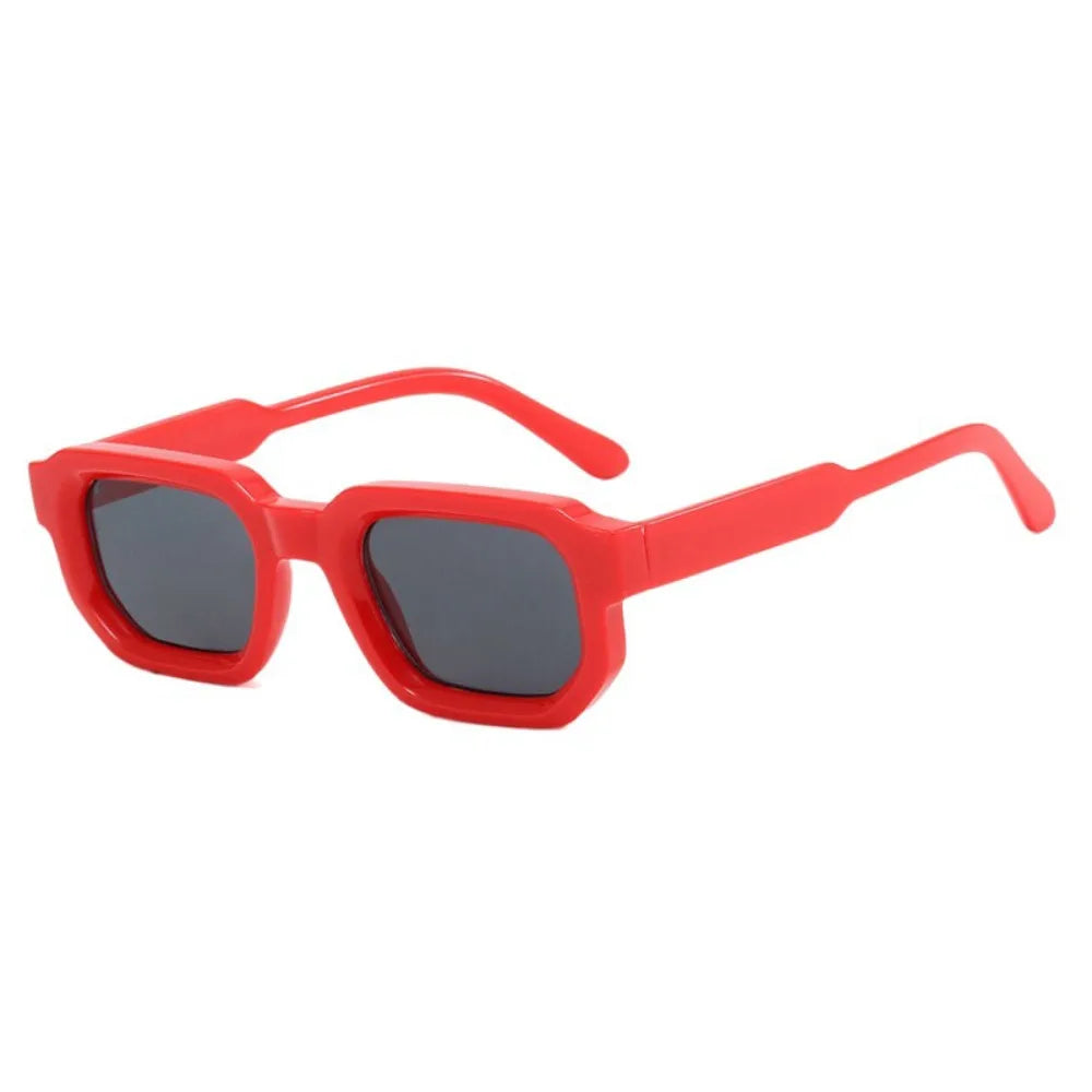 UV Protection Small Frame Square Sunglasses Punk Square Women Sun Glasses Leopard Print UV400 Retro Eyewear Photography