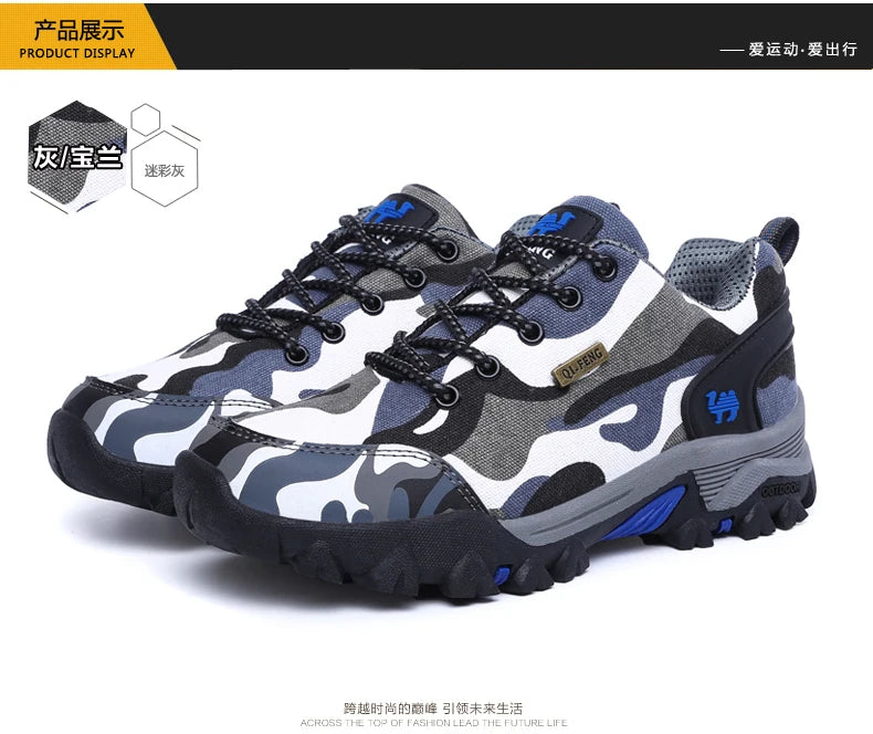 Casual Shoes Men Summer Outdoor Sneakers Women Footwear Trainer Waterproof Camouflage Army Shoe Male Military Shoes Tenis Jeans