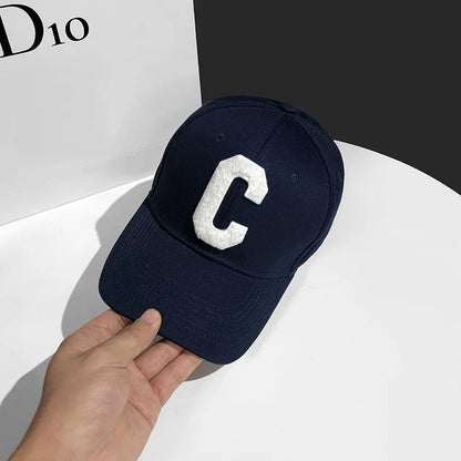 Шапки за мъже Нова бейзболна шапка с бродерия „C“ K-pop мода Шапка „Snapback“ за двойки Шапки за слънце за мъже и жени Chapeau Homme