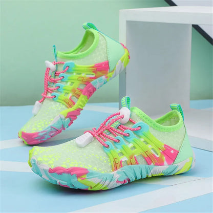 New 12 Colors Water Shoes Kids Summer Beach Five Fingers Barefoot Swimming Aqua Shoes Quick Dry Seaside River Children Sneakers