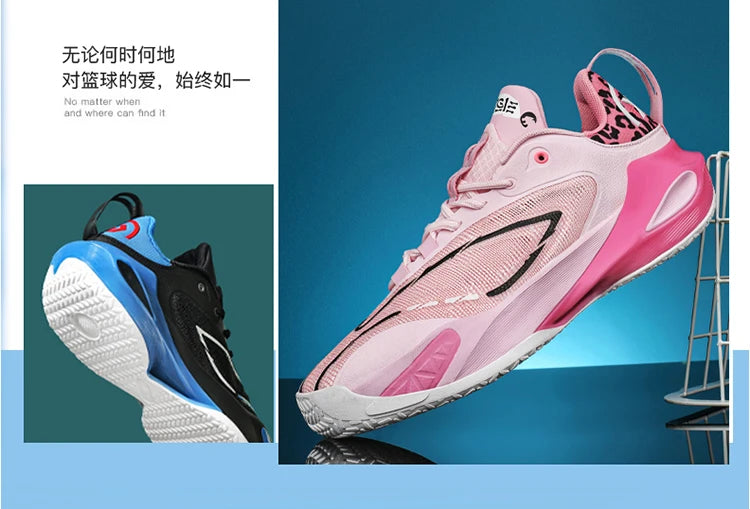 Men's Basketball Shoes Breathable Cushioning Non-Slip Wearable Runing Shoes Gym Training Athletic Basketball Sneakers for Men