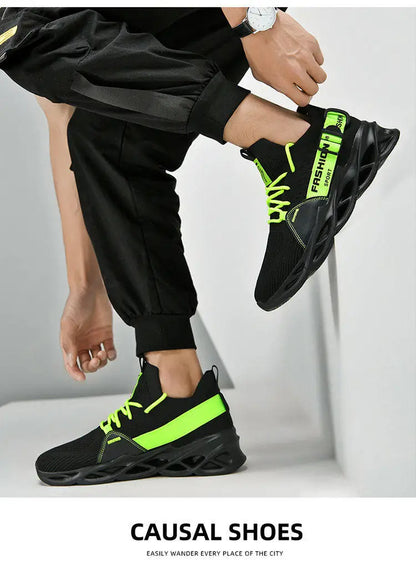 Moda Lila Casual Sneakers Dam Herr Blade Löparskor Storlek 48 Lätta Andningsbara Sportskor Herr Mesh-sneakers