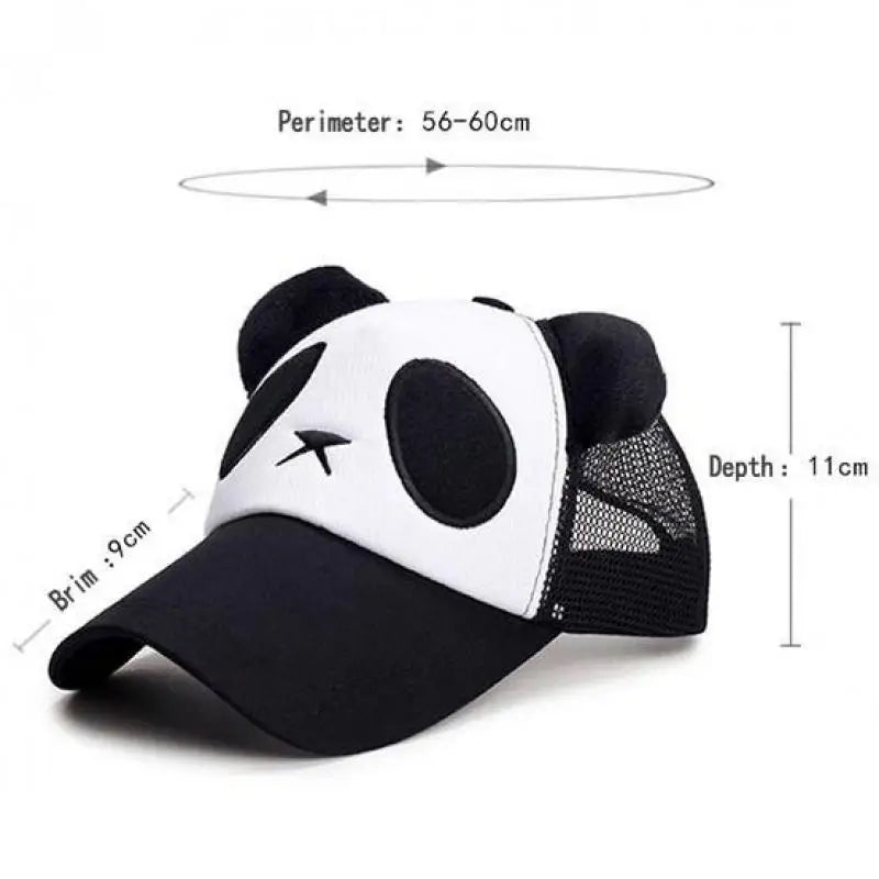 Søde sommer-baseballkasketter med panda-motiv til mænd og kvinder – bomulds-hiphop-snapback-kasketter med solbeskyttelse til drenge og piger – udendørs gorras – dropshipping