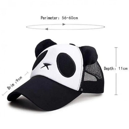 Søde sommer-baseballkasketter med panda-motiv til mænd og kvinder – bomulds-hiphop-snapback-kasketter med solbeskyttelse til drenge og piger – udendørs gorras – dropshipping