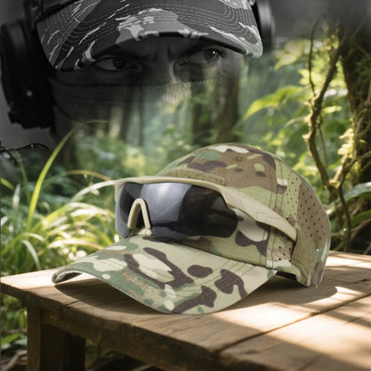 1 stk. Ny camouflage-baseballkasket til mænd, åndbar solhat til udendørs sport, jagt, vandreture, camping, strand og fiskeri