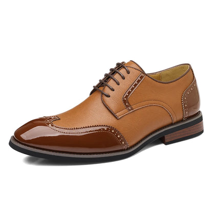 PU Leather Men's Oxford Shoes Heightened Formal Casual Shoes Business Male Suit Shoes New Design Derby Footwear Walking Sneakers