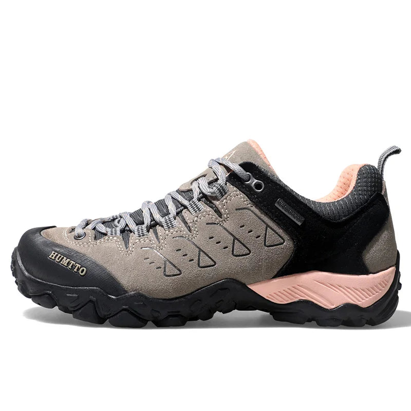 HUMTTO Trekking Shoes for Women Winter Hiking Shoes Women's Waterproof New Luxury Designer Climbing Leather Casual Woman Sneakers