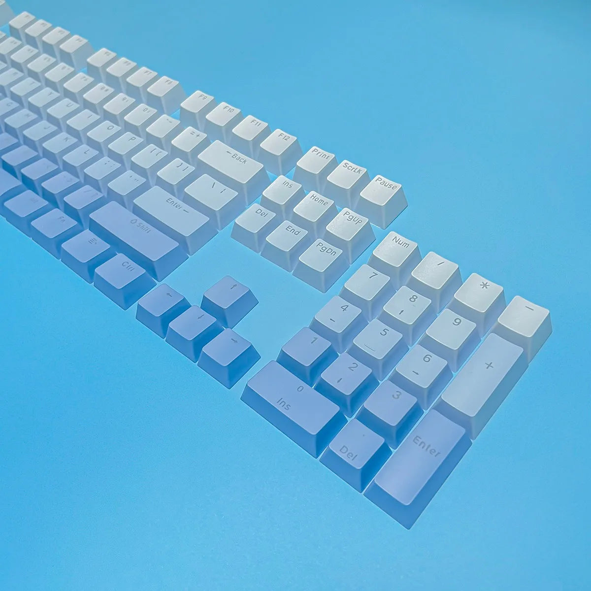 Black Pink Gradient Keycaps For Cherry Mx Switch Mechanical Keyboard OEM Profile PBT Keycap backlit RGB Gamer ISO Layout Key cap