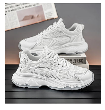 Baskets décontractées pour hommes, printemps-été, semelle souple, antidérapantes, respirantes, chaussures de course en plein air, chaussures de sport Joker pour jeunes