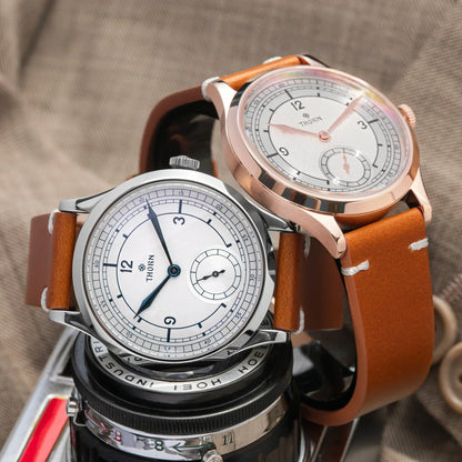 THORN T001 Quartz Watch 316L Stainless Steel Sapphire Crystal Waterproof Grilled Blue Hands Fashion Business Men WomenWatch