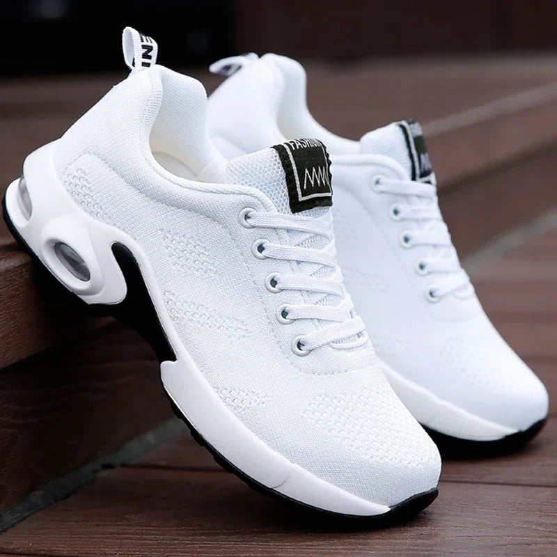 Femmes plate-forme espadrilles décontractées chaussures maille respirant chaussures de course gros sport d'été Tenis chaussures 2024 luxe vulcaniser chaussures