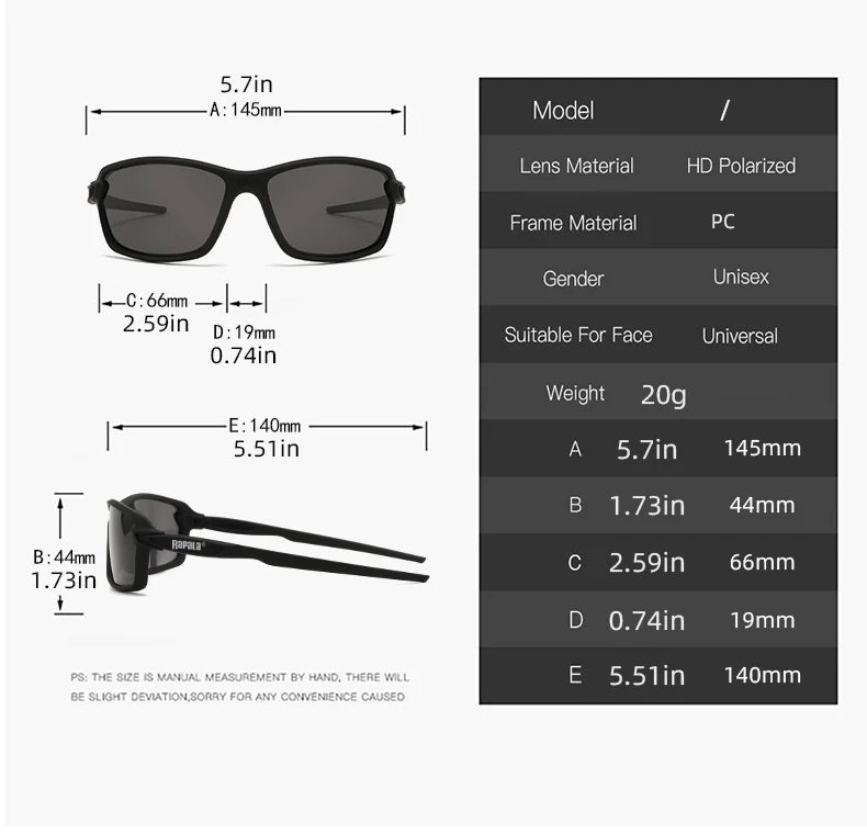 Good QualityMen's Polarized Fishing Sunglasses Men Women Cycling Driving Hiking Sun Glasses Anti-glare UV400 Eyewear TAC Lens