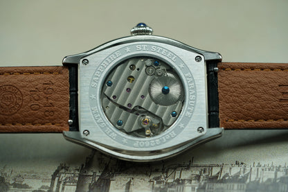 FARASUTE New Classic Hangzhou Customized Movement Manual Mechanical Watch Men Sapphire Crystal Small Second 50m Waterproof reloj