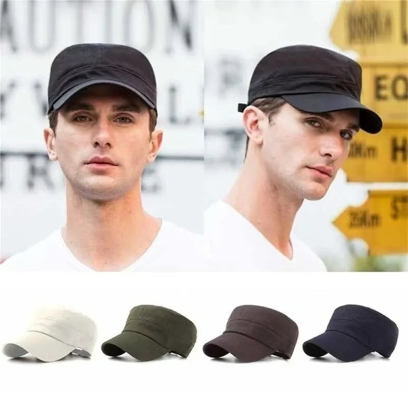 Casquette de baseball tactique militaire unisexe « Spring Solid » pour le sport en plein air, avec fermeture à pression, pour hommes et femmes, style marin
