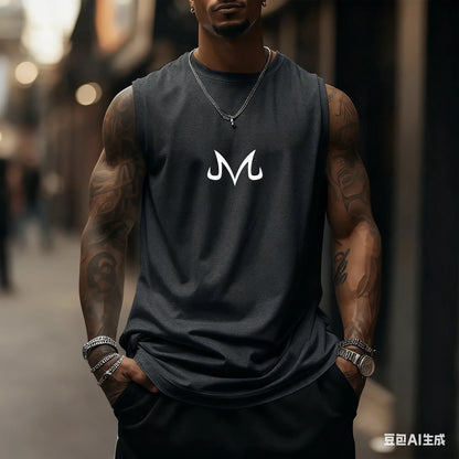 Son Goku Anime Dragon Ball Super Saiyan Harajuku Spring Summer Tank Top Casual Sports Fitness Pure Cotton Sleeveless Shirt Y2K