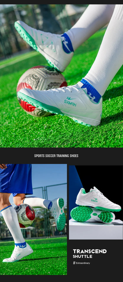 Double Star Men's Genuine TF Turf Soccer Shoes, for Primary School Students, Teenagers, Adults & Kids, Professional Training and Match