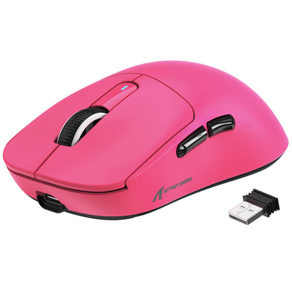 ATTACK SHARK X3 trådlös gamingmus, 49g ergonomisk PC-mus, trippellägen, PAW3395 26K DPI optisk sensor, programmerbara knappar