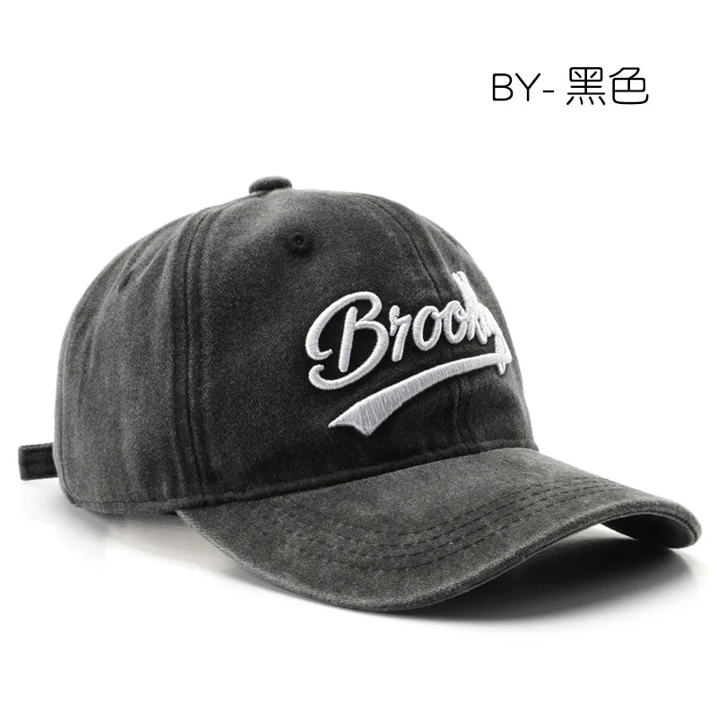 Brooklyn Baseball Caps Embroidery Breathable Retro Style Unisex Comfort Trendy Fashion Summer Hat Sun Protection Curved Brim