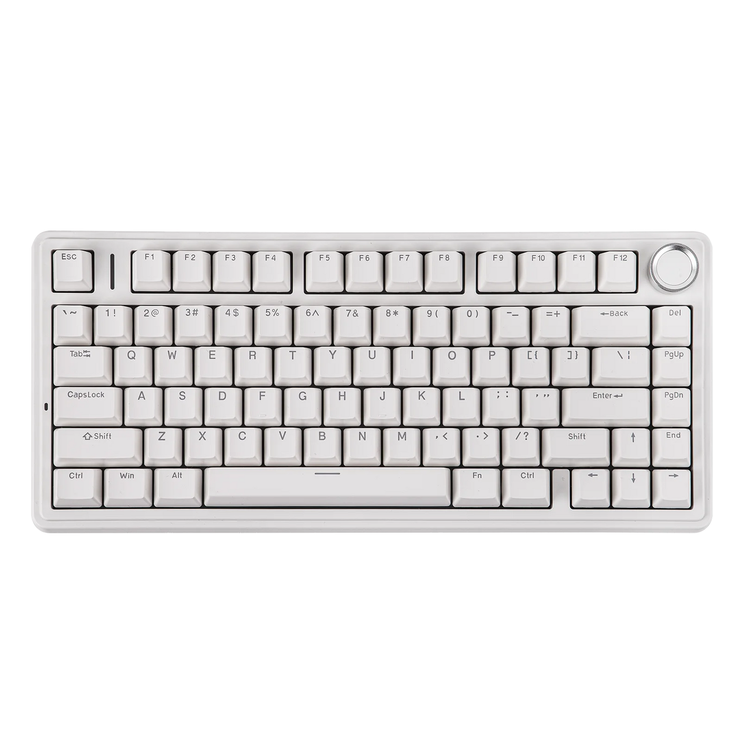 Tastiera meccanica EPOMAKER x AULA F75 solo cablata 75% layout ANSI US con gasket, hot-swap e manopola per Mac/WIN/Android
