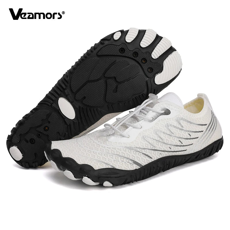 Quick Dry Aqua Shoes for Men Women Breathable Non-slip Water Sneakers Barefoot Soft Sole Wading Footwear for Swimming Beach