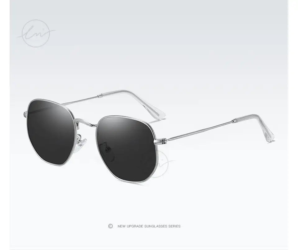 LM Kvinder Hexagon Solbriller Mænd Retro Polariserede Kørselsbelagte Spejlbriller UV400 Briller gafas de sol