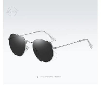 LM Kvinder Hexagon Solbriller Mænd Retro Polariserede Kørselsbelagte Spejlbriller UV400 Briller gafas de sol