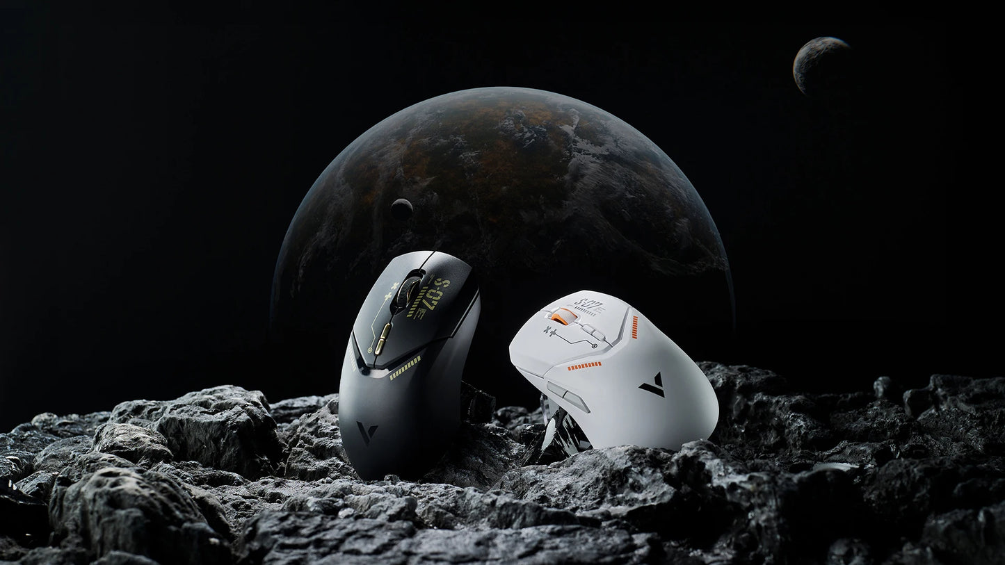 Ratón gaming inalámbrico Rapoo VT9PRO PAW3398 68g, con cable, programable, ergonómico, 26000DPI, recargable Type C, accesorio para PC gamer