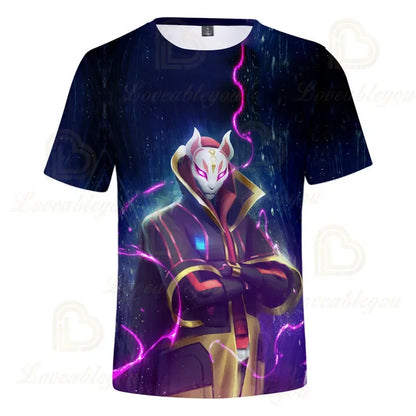 Camiseta 3D Fortnite Victory Game para bebé, ropa infantil Harajuku, camiseta para niños, diseño adorable Battle Royale Hero, tops para niños y niñas