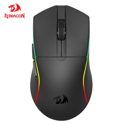 REDRAGON DEICIDE M816 PRO RGB USB mit Bluetooth-Unterstützung, 2.4G kabellose Gaming-Maus, 26000 DPI, 6 Tasten für Gamer, kabelgebundene Computermaus