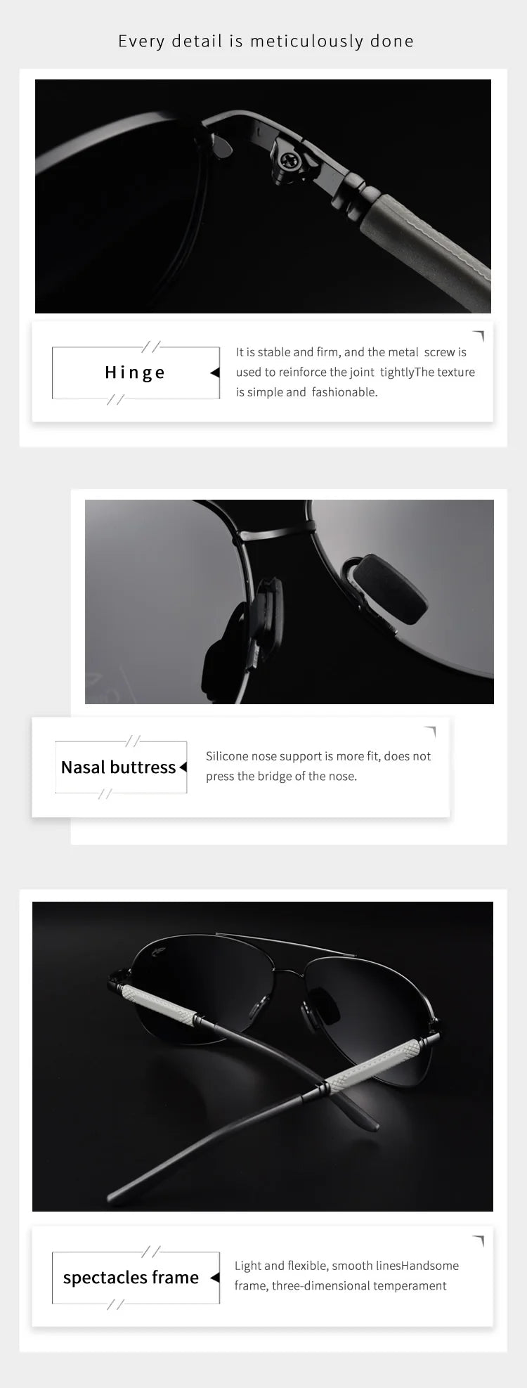 Cook polarizer color-changing sunglasses male driver fishing sunglasses day and night driving special glasses tide