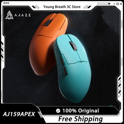 Мишка AJAZZ AJ159 APEX Tri Mode Wireless 8K със сензор PAW3950, ниска латентност, база за зареждане, персонализируема, лека, за PC гейминг
