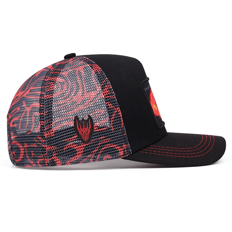 Sauronin silmä -graffitibaseball-lippis, hiphop-verkkolippis, trucker-lippis